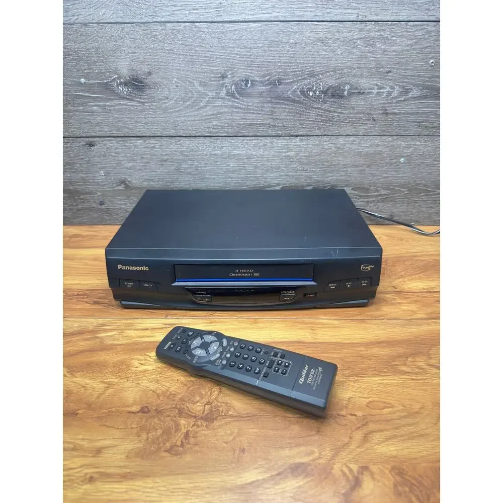 Panasonic PV-V4030S VCR Blue Line Hi-Fi Stereo Omnivision Remote Tested &Working